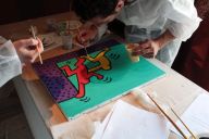 Participants en pleine création visuelle pendant l’atelier Fresque Entreprise by MadCityZen. | © MadCityZen
